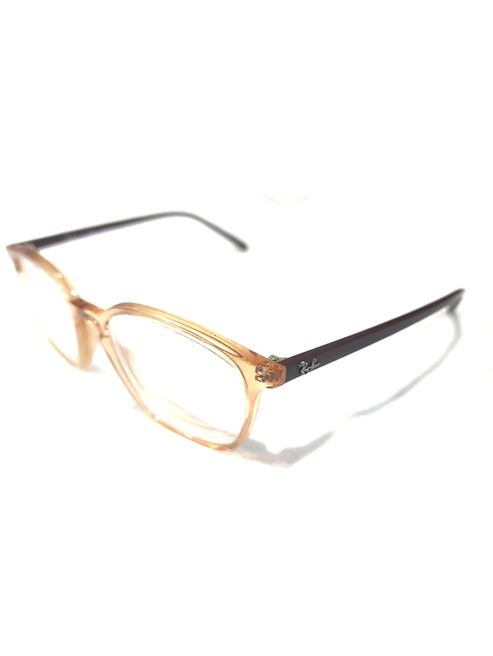 Ray Ban RB7185 5940 Honey Brown Square Eyeglasses Frame 50-18 145